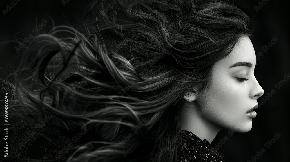 Beautiful woman with long healthy hair. Trendy elegant color. Beautiful woman with long healthy hair. Trendy elegant color.