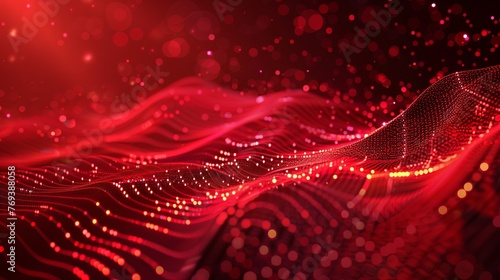 Wallpaper Mural Vibrant abstract red technology modern background design with futuristic elements - dynamic digital art for contemporary projects and innovation concepts Torontodigital.ca