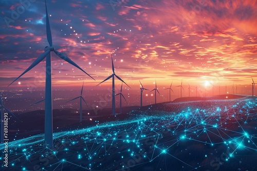 Renewable energy from wind turbines, Generative AI