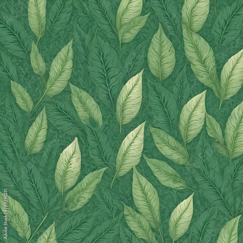 Tropical leaves. Seamless cute pattern with beautiful plants for decorative textiles, fashion fabrics 
