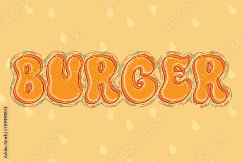 Burger Text Effect