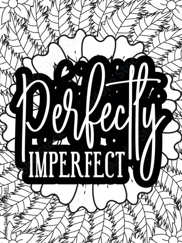 Christian Jesus Quotes Flower Coloring Page Beautiful black and white illustration for adult coloring bookt