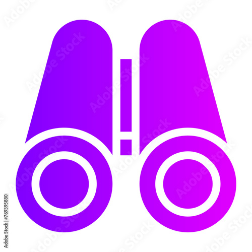 binoculars gradient icon