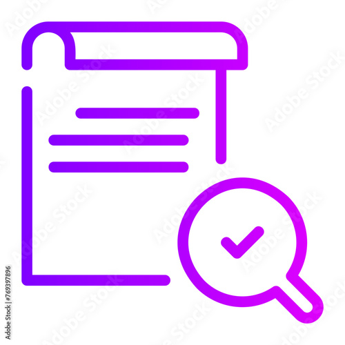 inspection gradient icon