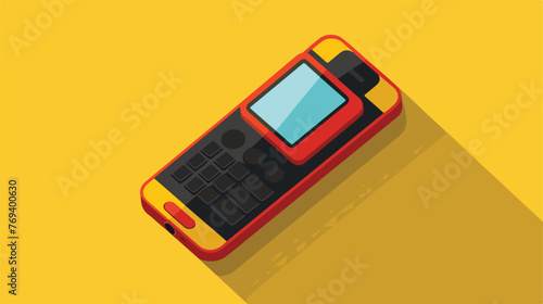 Modern cellphone icon image flat cartoon vactor ill