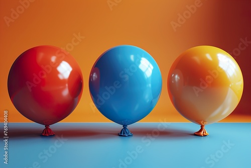 colorful balloons on the floor