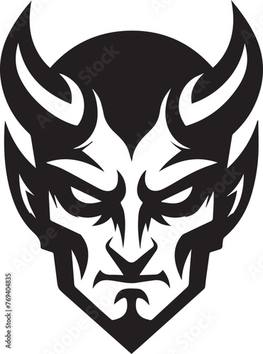 Devil,Shaitaan,Beast Face Vector Design photo