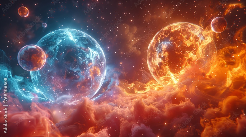 discovery between two parallel universes through a dynamic side view discovery between two parallel universes through a dynamic side view