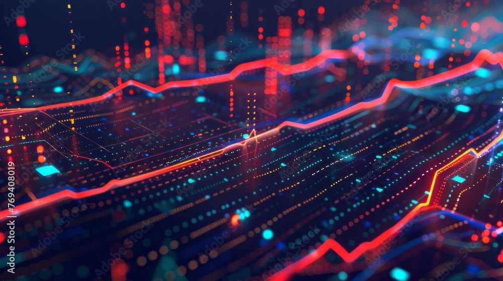 Futuristic digital art banner: cyberpunk style collision of dimensions, technology lines, and light effects - abstract background for tech designs Futuristic digital art banner: cyberpunk style collision of dimensions, technology lines, and light effects - abstract background for tech designs