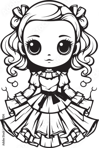 Terrifying Undead Toy Spooky Zombie Doll with Emblem Design Malevolent Doll of Misery Creepy Zombie with Black Icon