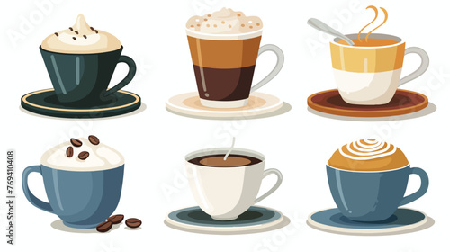 Illustration coffee break vector design Flat vector 