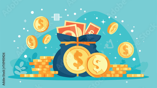 Payment concept money icons design vector illustrat