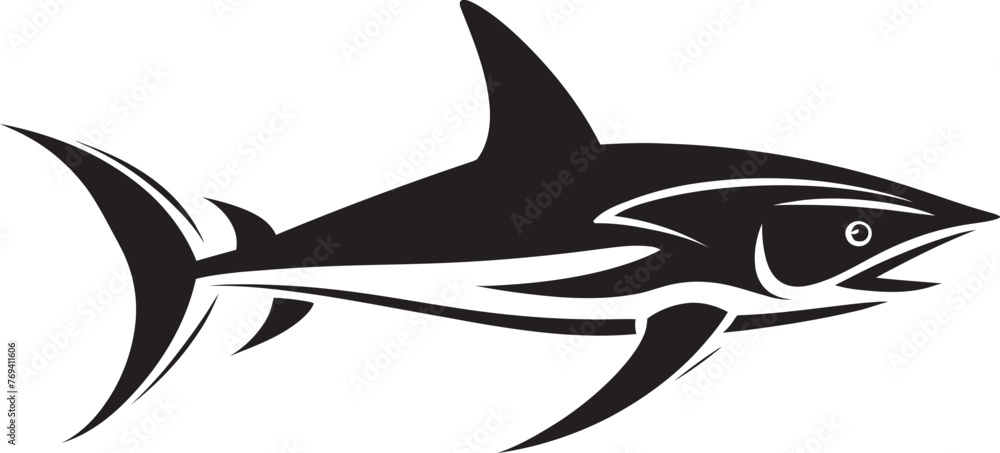 Oceanic Hunter Thresher Shark Black Vector Logo Elegant Sovereign Thresher Shark Black Emblem Oceanic Hunter Thresher Shark Black Vector Logo Elegant Sovereign Thresher Shark Black Emblem