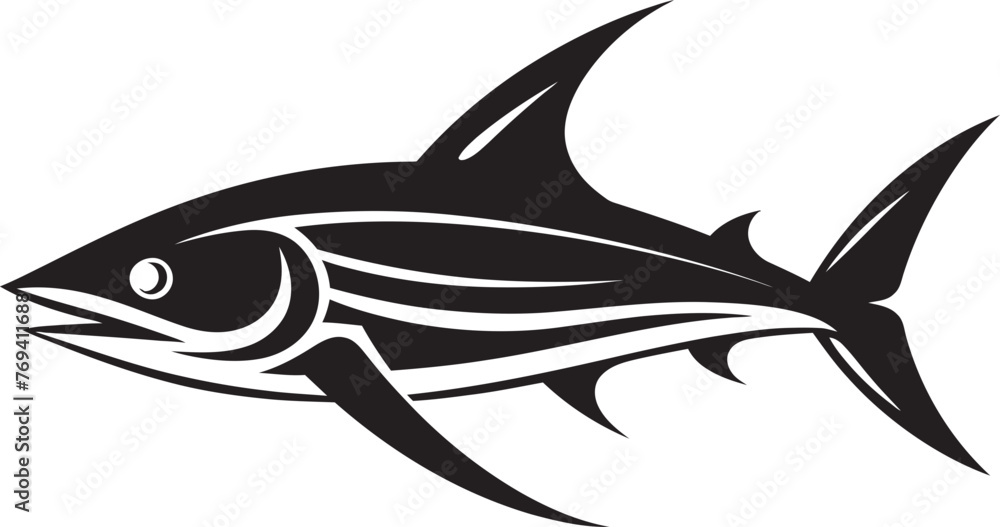 Stealthy Predator Thresher Shark with Black Vector Icon Noble Majesty Thresher Shark Black Emblem Design Stealthy Predator Thresher Shark with Black Vector Icon Noble Majesty Thresher Shark Black Emblem Design