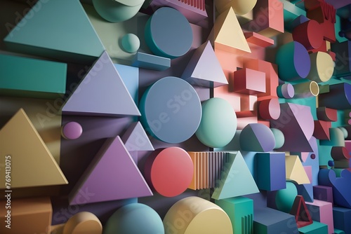 background with cubes, colorful background 