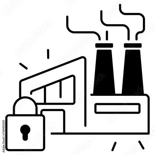 Factory Lock Icon