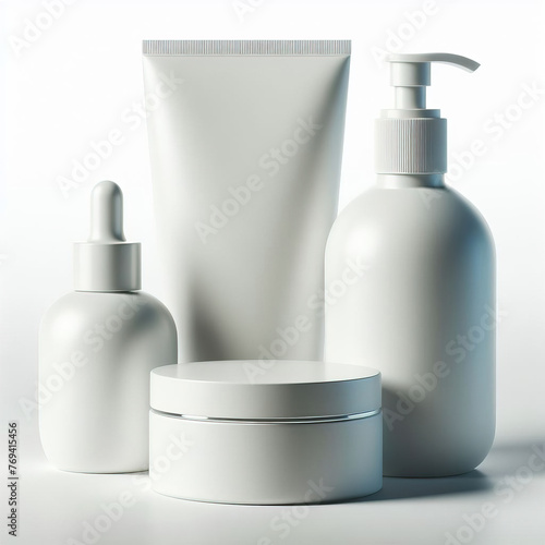 white cosmetic container