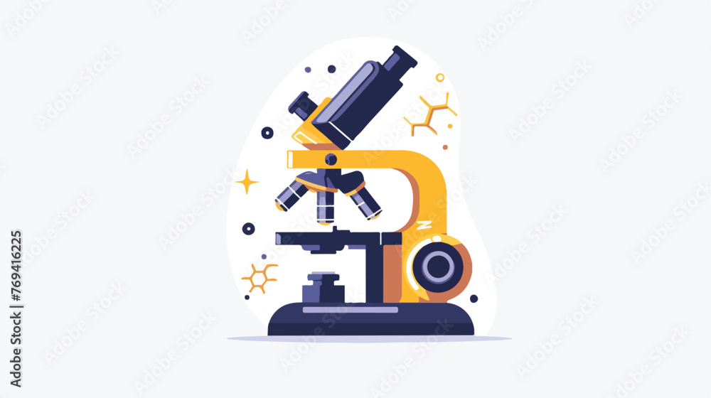 Microscope Biology School Laboratory Equipment. 