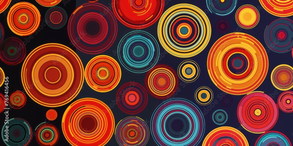 abstract tech futuristic innovative concept background with circle patterns background