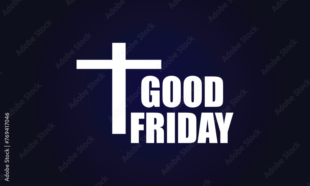 Good Friday 2024 beautiful text illustration design Good Friday 2024 beautiful text illustration design