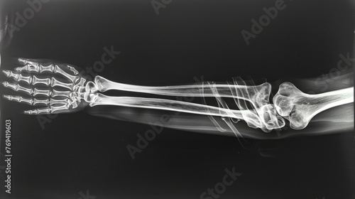X - ray shot of a injury  photo