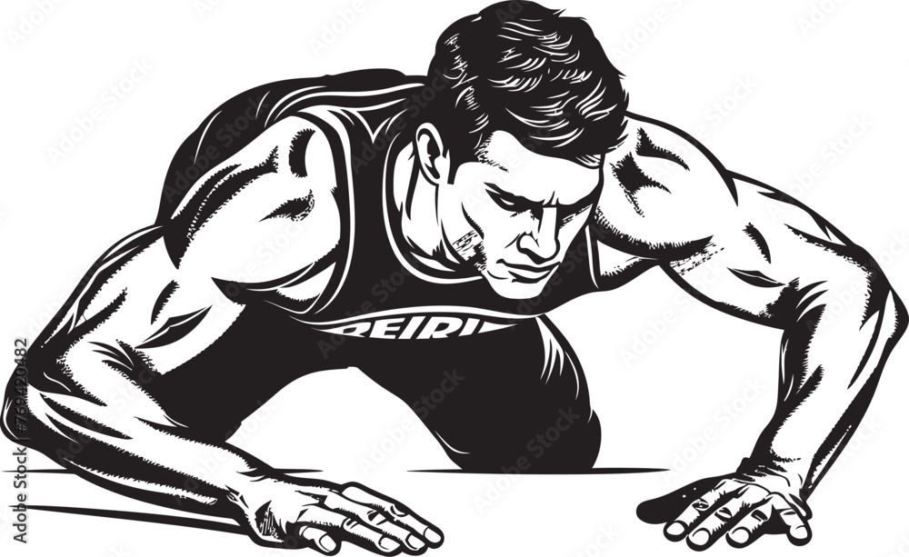 Muscle Mastery Sporty Males Push Up Routine Black Emblem Logo Active Strength Young Athletes Push Up Progress Black Icon Design Muscle Mastery Sporty Males Push Up Routine Black Emblem Logo Active Strength Young Athletes Push Up Progress Black Icon Design