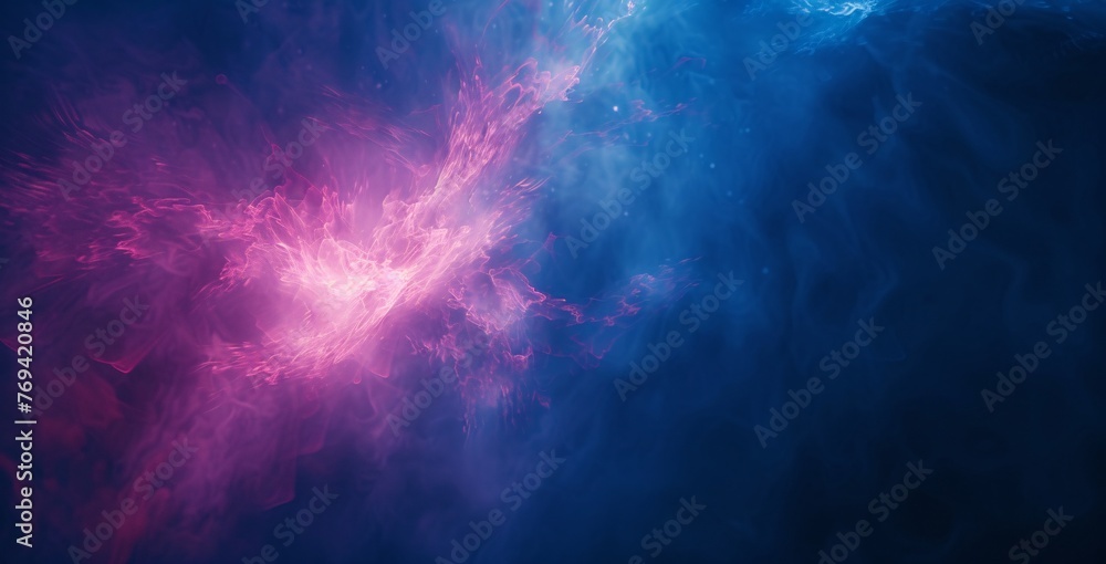 Pink Fusion A Blend of Pink and Purple in the Cosmos Generative AI