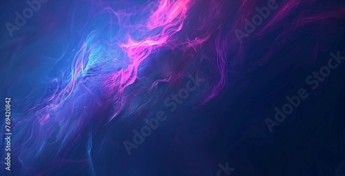 Purple Haze A Neon-Glowing, Pink-Fused, Smoke-Filled Dreamscape Generative AI