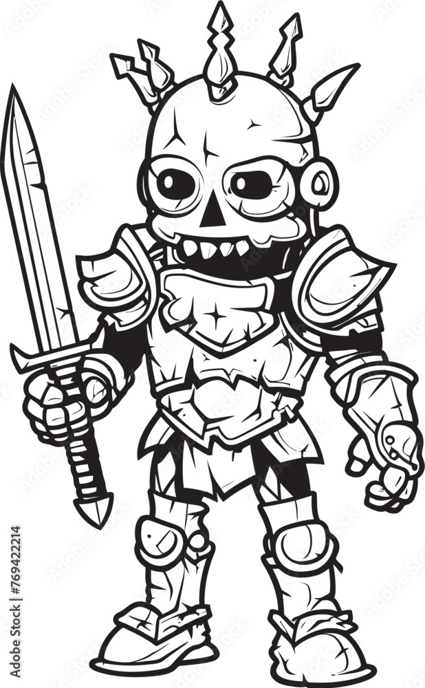 Doomed Crusader Zombie Knight Soldier Black Vector Design Macabre Guardian Zombie Knight Soldier Black Emblem Icon Doomed Crusader Zombie Knight Soldier Black Vector Design Macabre Guardian Zombie Knight Soldier Black Emblem Icon