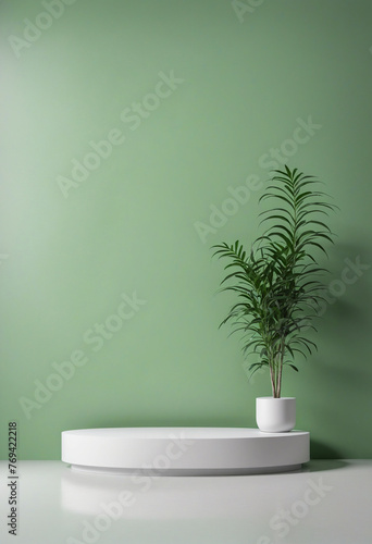 product podium stand display creative backdrop ideas template background with nature freshness green cosy comfort concept with copyspace podium stage with tree decorate detail ornament decorate colorf
