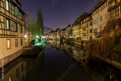 Tourist area "Petite France" in Strasbourg, France 