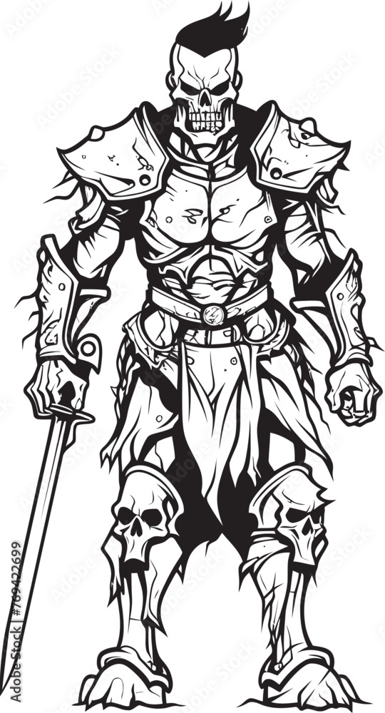 Soulless Crusader Zombie Knight Soldier Black Vector Design Grim Defender Zombie Knight Soldier Black Emblem Logo Soulless Crusader Zombie Knight Soldier Black Vector Design Grim Defender Zombie Knight Soldier Black Emblem Logo