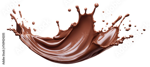 Chocolate splash cut out