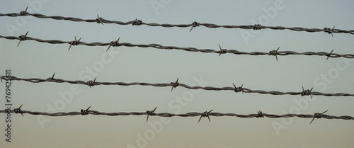 Barbed wire colorful background
