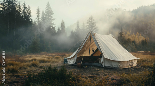 tent in the wilderness photo