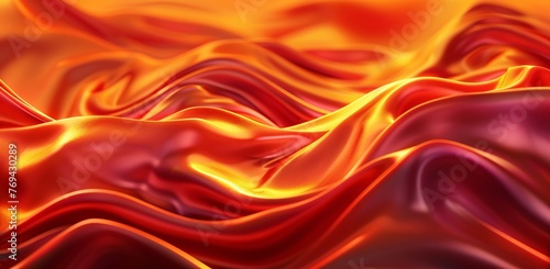 Fiery Waves of Love A Sizzling Summer Night Generative AI
