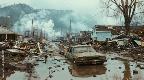 Natural Disasters and Emergencies: Photos of natural disasters or emergencies illustrate the severity and impact of the event and serve an informative purpose 