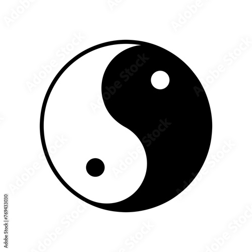 MobileYing yang is a symbol of harmony and balance. Isolated on a blank background can be edited.