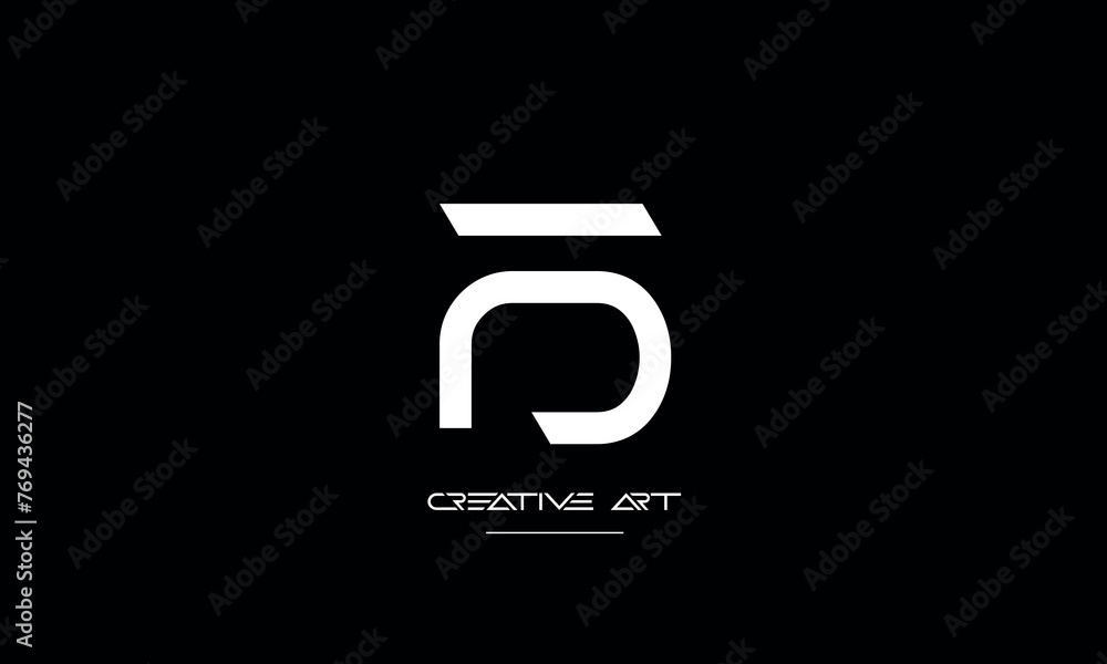 FO, OF, F, O abstract letters logo monogram FO, OF, F, O abstract letters logo monogram