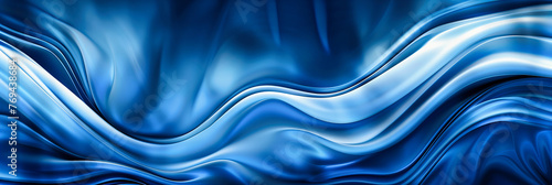 Blue Abstract Wave Design, Modern and Futuristic Background with Light Effects