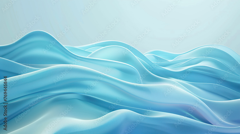 Obraz premium Smooth elegant blue soft satin surface abstract background