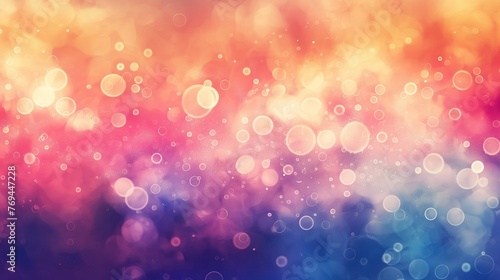 Background with Colorful Bokeh Lights.