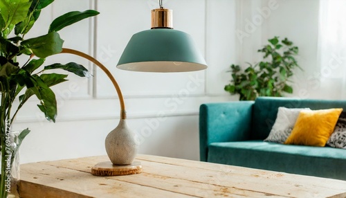 Illuminating Elegance: Close-up of a Modern Lamp