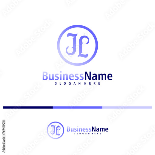 Letter J logo design vector. Creative Initial J logo concepts template