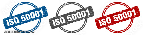 iso 50001 stamp. iso 50001 sign. iso 50001 label set