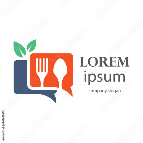 online food ordering service logo design