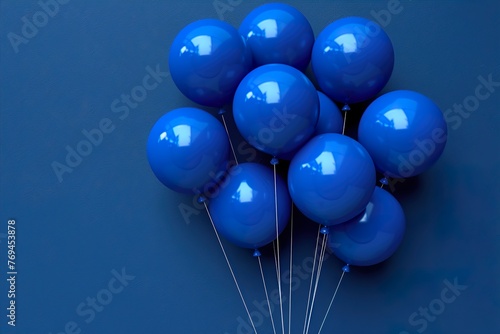 Fototapeta blue and white balls