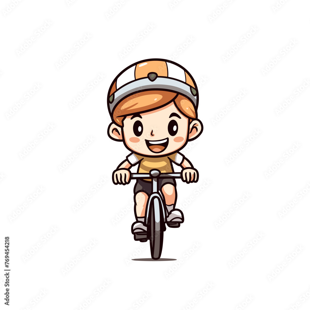 Road cyclist hand-drawn illustration. Cyclist. Vector doodle style cartoon illustration Road cyclist hand-drawn illustration. Cyclist. Vector doodle style cartoon illustration
