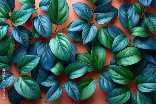 pattern with leaves