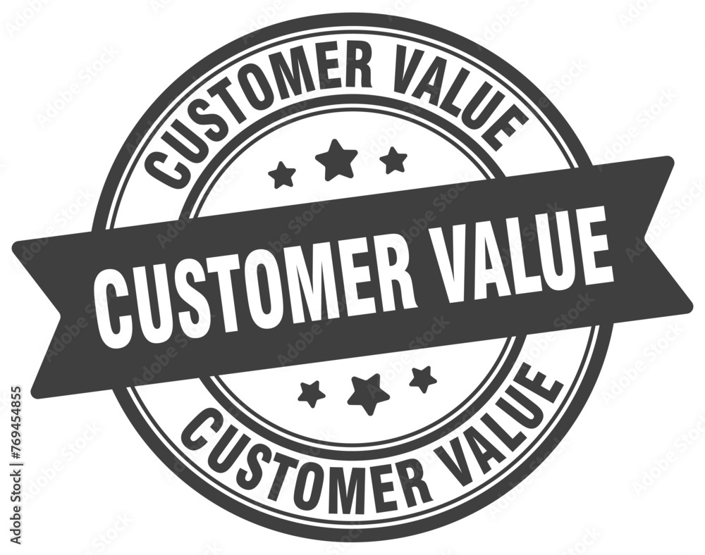 customer value stamp. customer value label on transparent background. round sign customer value stamp. customer value label on transparent background. round sign
